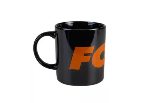 Fox Black and Orange Logo kerámiabögre
