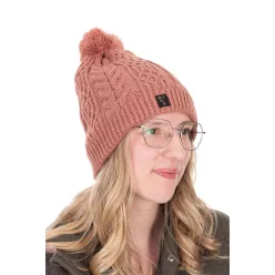 Fox Knitted Bobble női bojtos téli sapka UNI