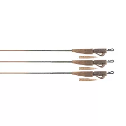   Fox Edges Camo 50 lb Leadcore ólomkapocs Leaders terepszínű pontyozó szerelék 3 db/csomag