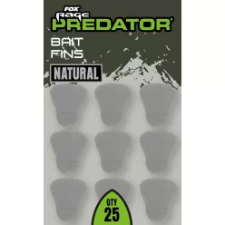   Fox Rage Predator Bait Fins Natural csalihal stopper 25 db/csomag