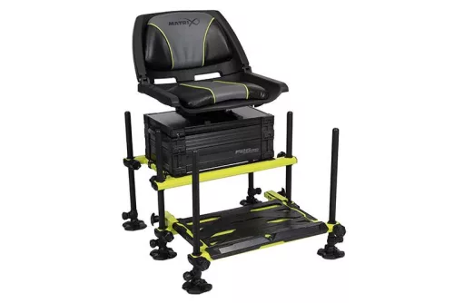 Matrix F25 Pro Swivel Lime Edition forgóüléses versenyláda