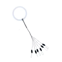 Jaxon 3 fekete hordó alakú gumistopper fehér karikán