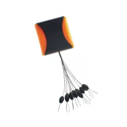   Jaxon 1 fekete hordó alakú gumistopper narancssárga-fekete tartón