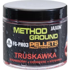   Jaxon Method Ground Hook Pellets Strawberry (eper) 8 mm 100 g horogpellet