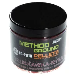   Jaxon Method Ground Hook Pellets Strawberry-fish (eper-hal) 8 mm 100 g horogpellet