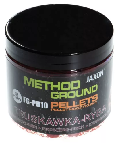Jaxon Method Ground Hook Pellets Strawberry-fish (eper-hal) 8 mm 100 g horogpellet