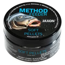 Jaxon Soft Pellets Black Halibut 8/10 mm 50 g horogpellet