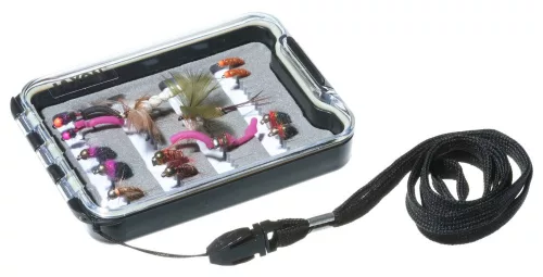 Jaxon FlyMax 2 egyoldalas hosszú bevágású szivacsbetéttel 11 × 8 × 3 cm műlegyes doboz