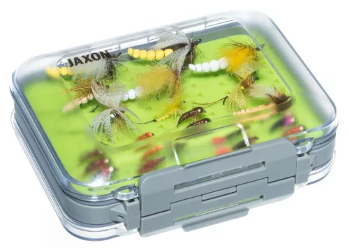Jaxon FlyMax 2 kétoldalas, gumibetétes 11 × 8 × 3 cm műlegyes doboz