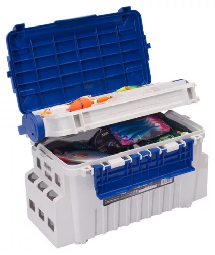 Jaxon S-Line 43 × 24 × 28 cm dupla fedelű ülőkés horgászláda