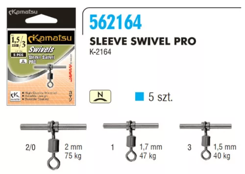 Kamatsu sleeve pro 3–1,5 mm k-2164 t forgó