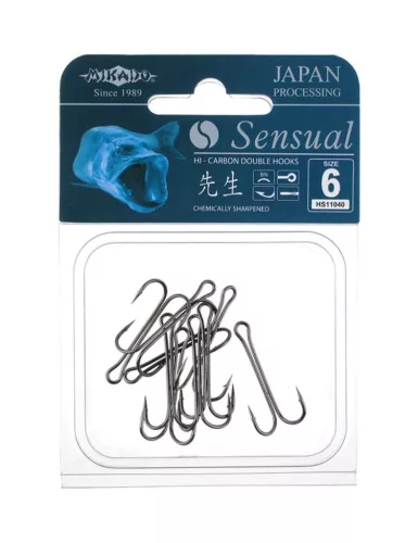 Mikado Sensual Double 1-es szakállas kettes horog 8 db/csomag
