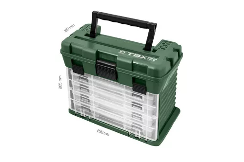 Delphin TBX MegaCase Clip 290 × 190 × 265 mm szerelékes láda