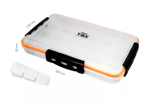 Delphin TBX One 360–4P Clip WP 360 × 230 × 50 mm műcsalis doboz