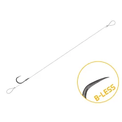   Delphin FLR Loop 8 cm 0,22 mm 6-os szakáll nélküli előkötött horog 6 db/csomag