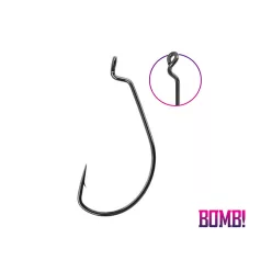   Delphin BOMB OFFSpin 5/0-s szakállas offset horog 5 db/csomag