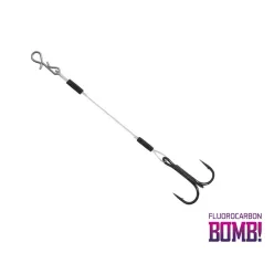   Delphin Bomb! Twisto Rigs Fluorocarbon #2/12 cm ragadozóhalas szerelék 3 db/csomag