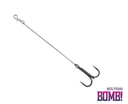 Delphin Bomb! Twisto Rigs Wolfram #4/8 cm ragadozóhalas szerelék 3 db/csomag