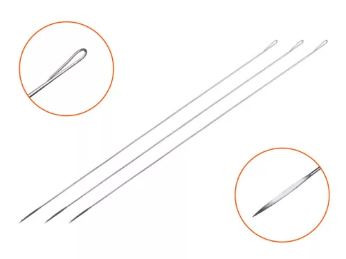 Delphin Fishy csalizó tű 18 cm kishalfűzőtű 3 db/csomag