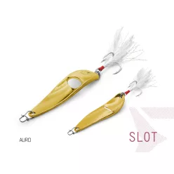 Delphin SLOT hook #4 AURO 7,6 cm 15 g támolygó villantó