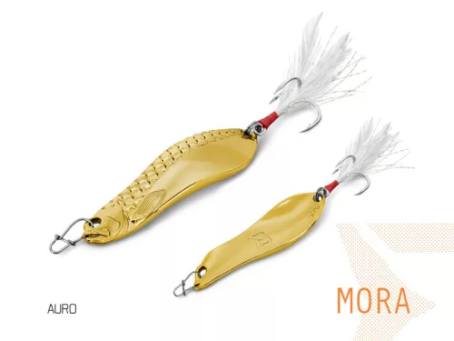 Delphin MORA hook #4 AURO 7,3 cm 30 g támolygó villantó