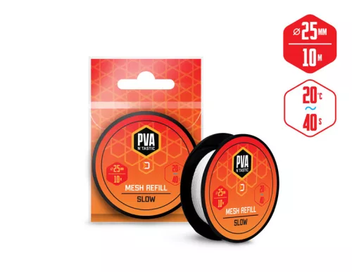 Delphin PVA n ́tastic tartalék háló 10 m 25 mm 25 mm keskeny lassan oldódás PVA utántöltő