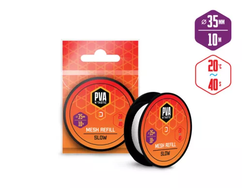 Delphin PVA n ́tastic tartalék háló 10 m 35 mm 35 mm széles lassan oldódás PVA utántöltő