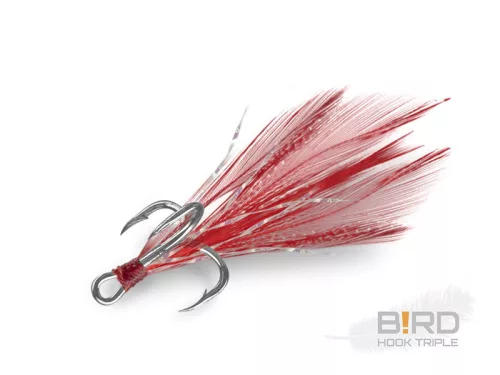 Delphin B!RD Hook TRIPLE tollak #10 piros 3 db/csomag műlégy
