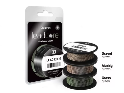 Delphin LEADCORE Grass 8 m 45 lb zöld ólombetétes előtétzsinór