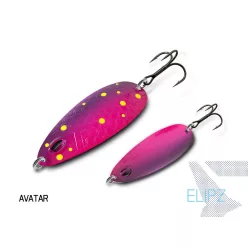   Delphin ELIPZ FullSCALE kanál Hook #2 AVATAR 7,5 cm 12 g támolygó villantó