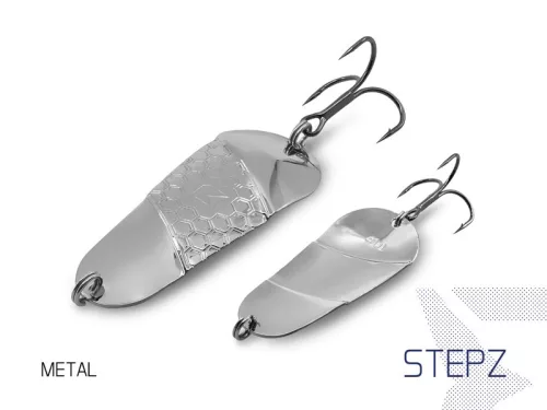 Delphin STEPZ StripSCALE kanál Hook #2 METAL 7 cm 10 g támolygó villantó