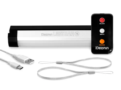 Delphin Sátorlámpa távirányítóval LightBAR UC 1W 100lm 2000mAh 203 × 39 × 38 mm kempinglámpa
