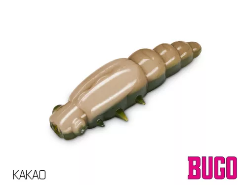 Delphin BUGO Cheese műlárva plasztik csali KAKAO 4 cm 15 db/csomag lágy műcsali