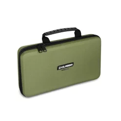   Delphin Classa HardCASE merevfalú sötétzöld szerelékes táska 30 × 17 × 6 cm