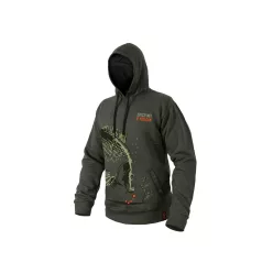 Delphin Catch Me Carp NX kapucnis sötétzöld 2XL pulóver