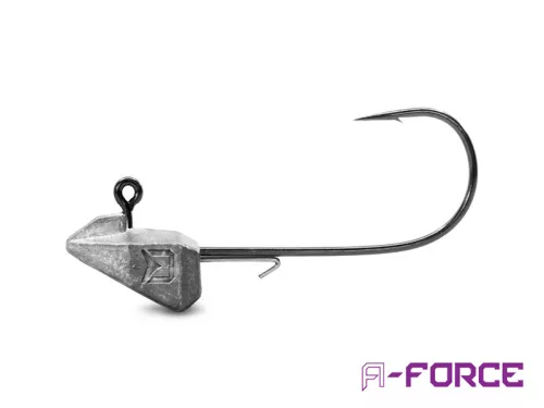 Delphin A-FORCE 1/0-s 10 g lapos talpú szakállas jigfej 5 db/csomag