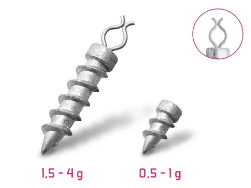 Delphin B! Becsavarható kiegészítő súly becsavarható pótsúly 3 g 10 db