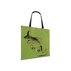  Delphin ShopBAG Carp bevásárlótáska zöld/fekete bevásárlótáska 50 × 45 cm