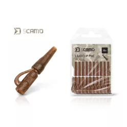   Delphin sCAMO PinC Woodz ólom tartó ólomkapocs 10 db/csomag