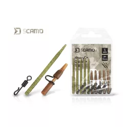  Delphin sCAMO HeavyC + QuickS + Tube szett #4 pontyozó szerelék készlet 5 db/csomag