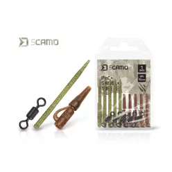   Delphin sCAMO PinC + + Tube szett #4 pontyozó szerelék készlet 5 db/csomag