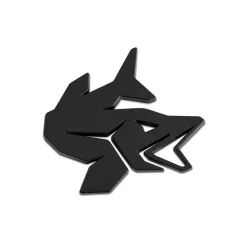 Delphin PIKE 3D csukamatrica, fekete, 6 × 6 cm