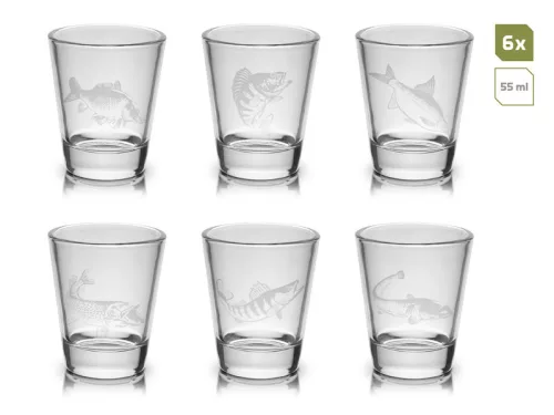 Delphin Shoty 6 az 1-ben pálinkás pohárszett 6 × 55 ml