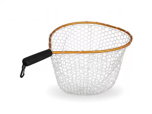Delphin SoftLUX Pisztrángos 15 cm nyéllel 45 × 40 cm rablóhalas merítő