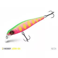 Delphin WOBBY JERK-SH NEON 8 cm 6,5 g lebegő minnow wobbler