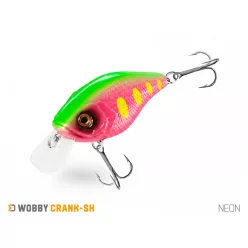   Delphin WOBBY CRANK-SH /Float. NEON 5 cm 8 g crankbait wobbler