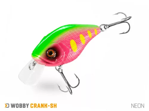 Delphin WOBBY CRANK-SH /Float. NEON 5 cm 8 g crankbait wobbler