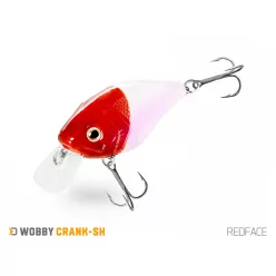   Delphin WOBBY CRANK-SH /Float. REDFACE 5 cm 8 g crankbait wobbler