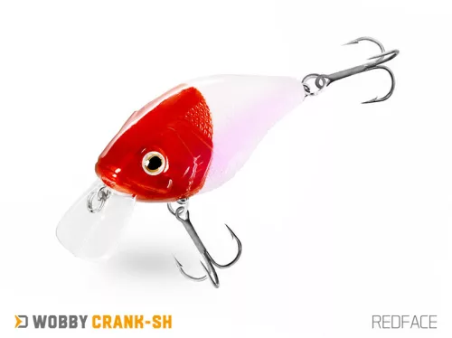 Delphin WOBBY CRANK-SH /Float. REDFACE 5 cm 8 g crankbait wobbler