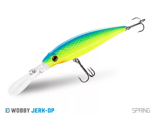 Delphin WOBBY JERK-DP SPRING 9 cm 12,5 g lebegő minnow wobbler